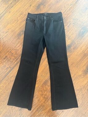 Quince Women's Black Flare Jeans